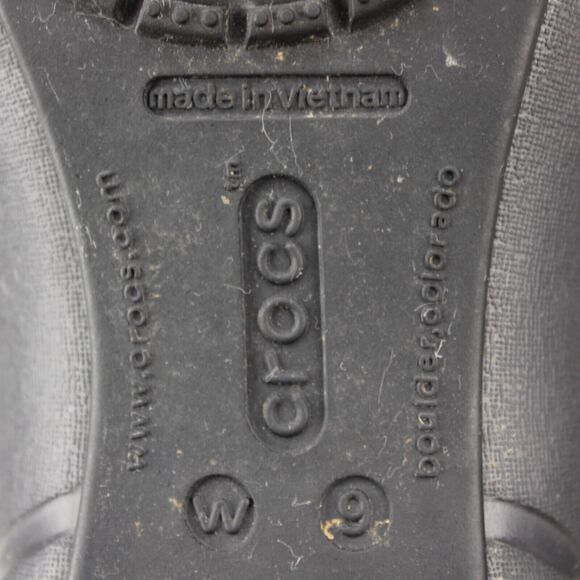 Crocs Ballet Flats Slip On Comfort Womens 9 Gray Casual Shoes - Picture 9 of 9